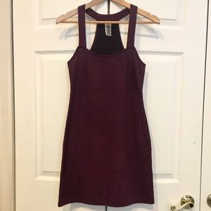 Free People Red Burgundy Crochet Mini Dress S